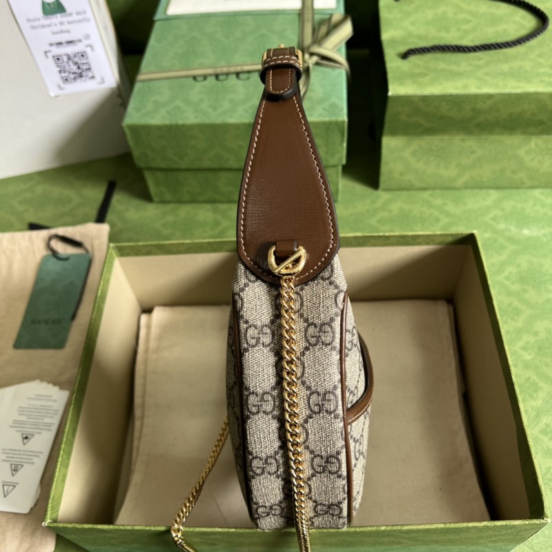 Gucci Half-moon-shaped Mini Bag With Interlocking G