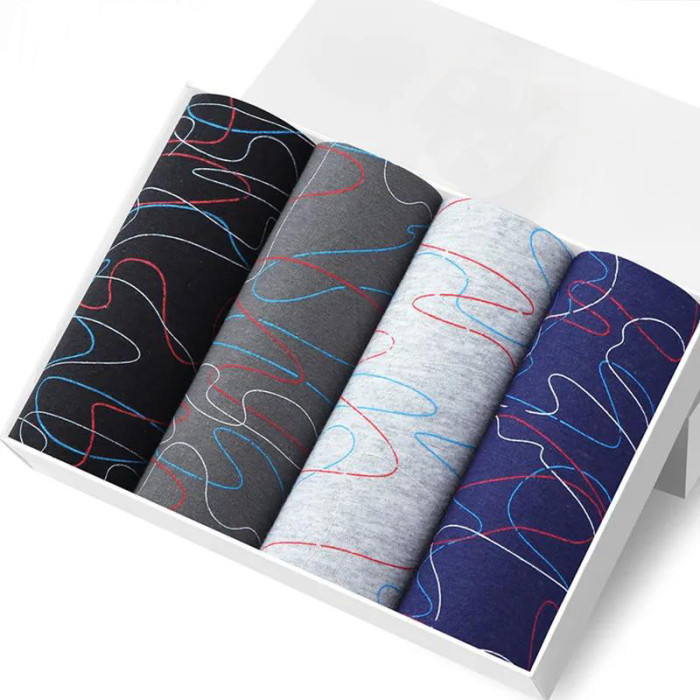 Good man four pack 100 cotton or Model men's briefs boxers Breathable