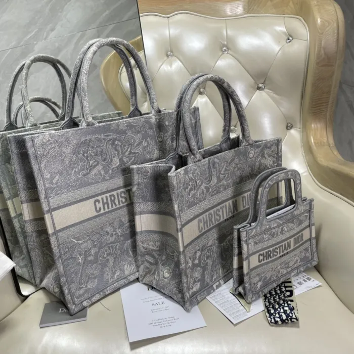 Top Original Dior Book Tote handbag shopping bags CD-0175
