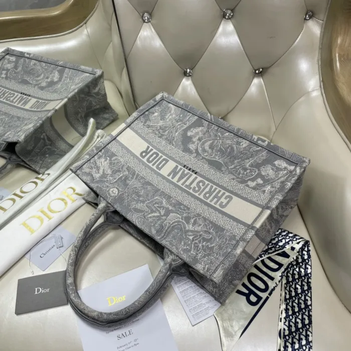 Top Original Dior Book Tote handbag shopping bags CD-0175