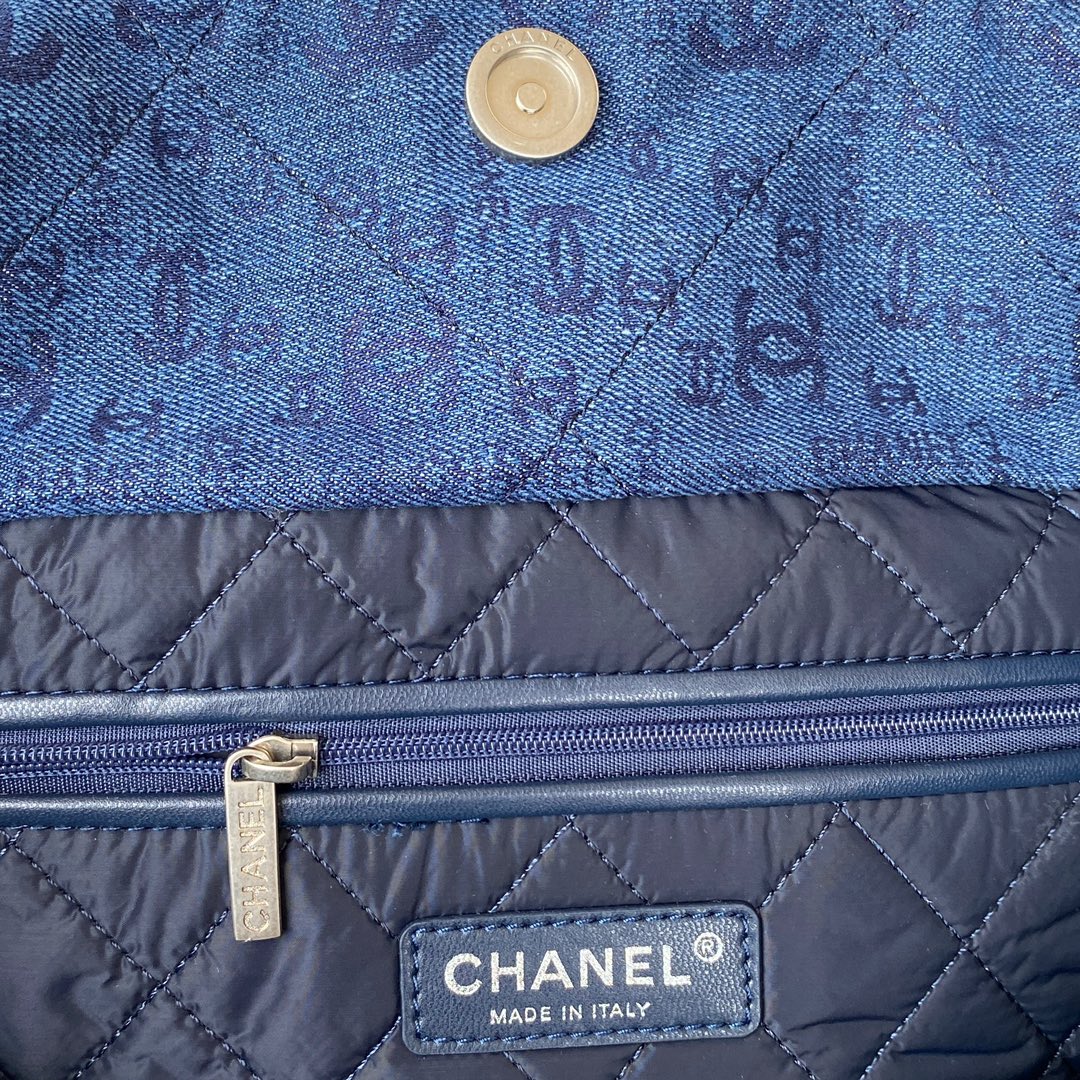 US$ 246.05 - 2022 Top New Original Chanel 22 denim bag Tote bags AS3261  AS3260 