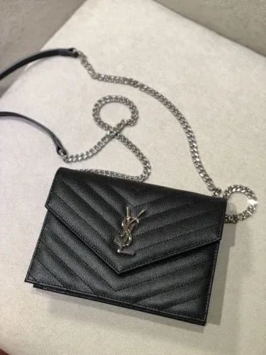 Top ysl Caviar Leather Chain bag 393953