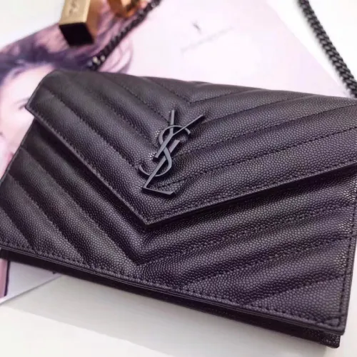 Top ysl Caviar Leather Chain bag 393953