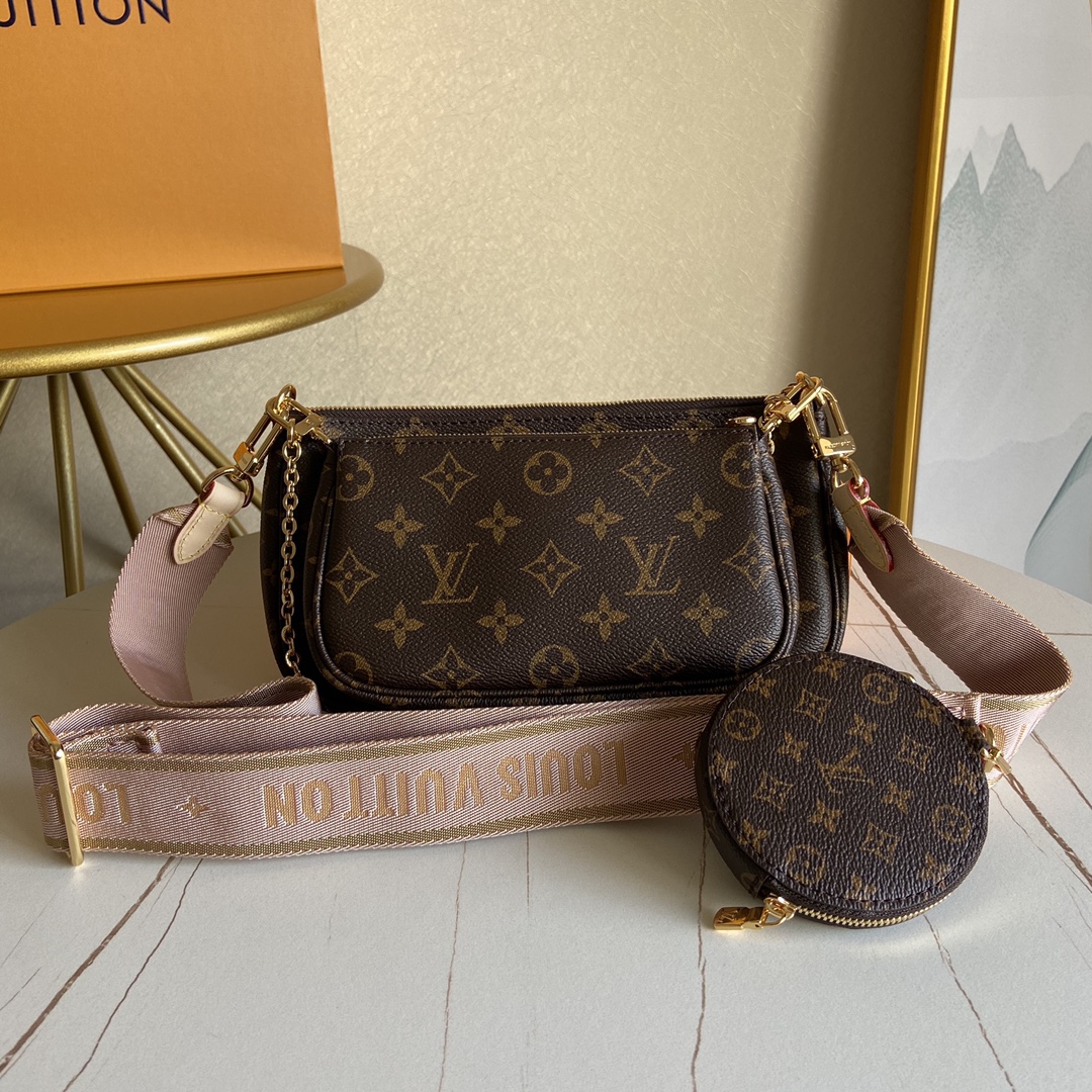 100% Original Louis Vuitton Bandouliere Gurt Multi Pochette