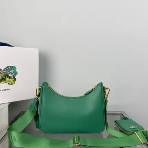 Top Original Prada Re-Edition 2005 Saffiano Leather Hobo handbag bag 1BH204