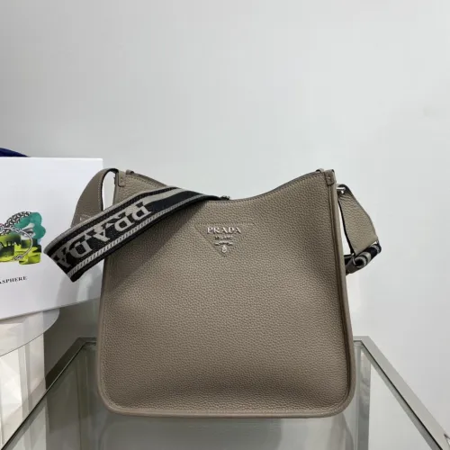 Top Original Prada Leather hobo bag 1BC073
