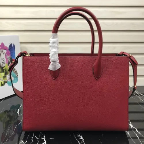 Top Original Prada Large Saffiano Leather Handbag 1BA153