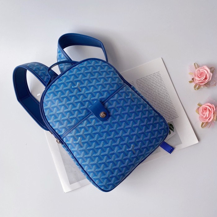 Goyard Saint Léger Backpack Navy Blue for Women
