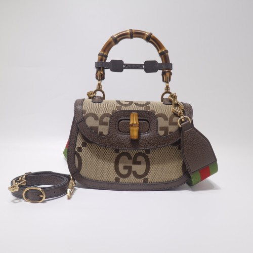 Gucci Bamboo 1947 medium top handle bag 675797 21cm