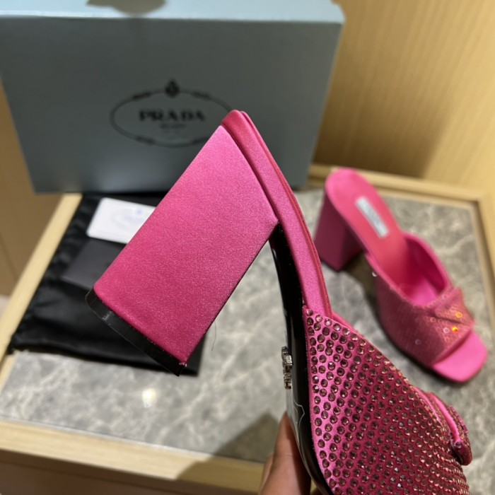 Prada shoes Diamond High heels 9CM sandal 005