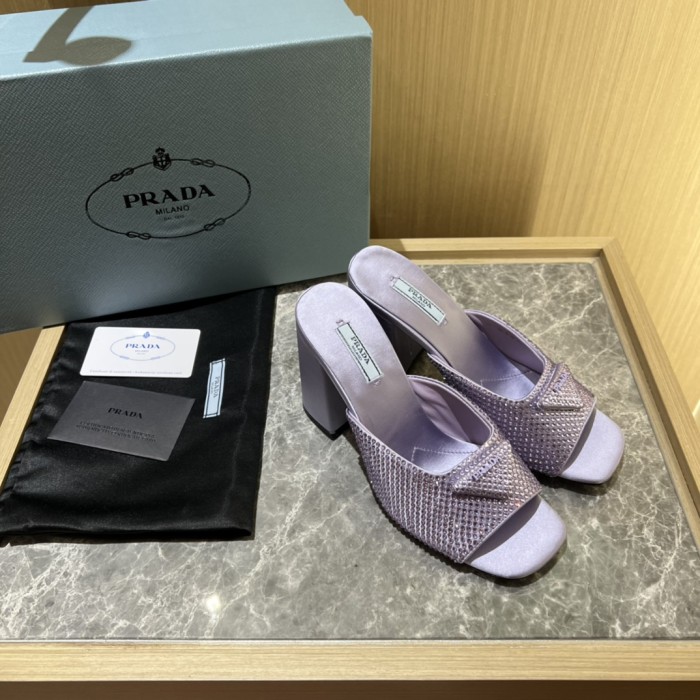 Prada shoes Diamond High heels 9CM sandal 005