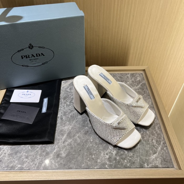 Prada shoes Diamond High heels 9CM sandal 005