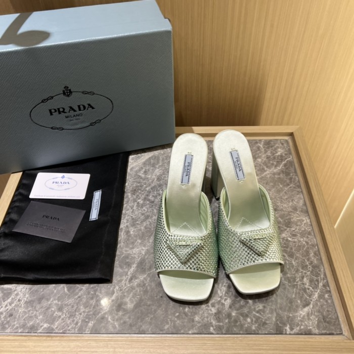 Prada shoes Diamond High heels 9CM sandal 005