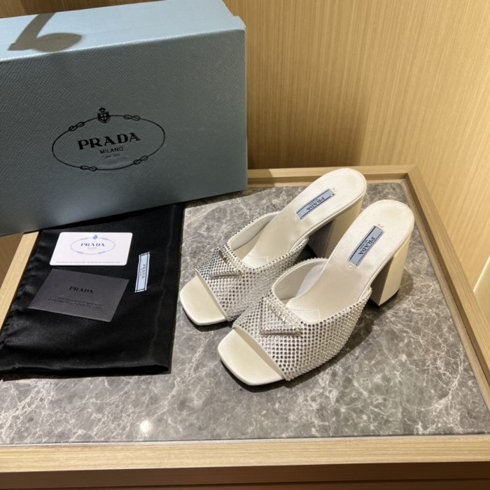 Prada shoes Diamond High heels 9CM sandal 005