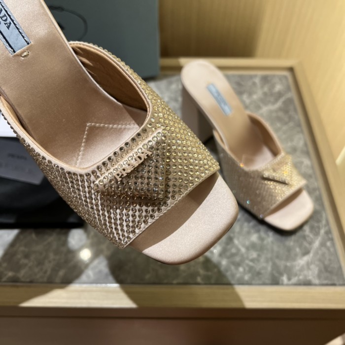 Prada shoes Diamond High heels 9CM sandal 005