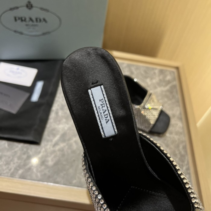Prada shoes Diamond High heels 9CM sandal 005