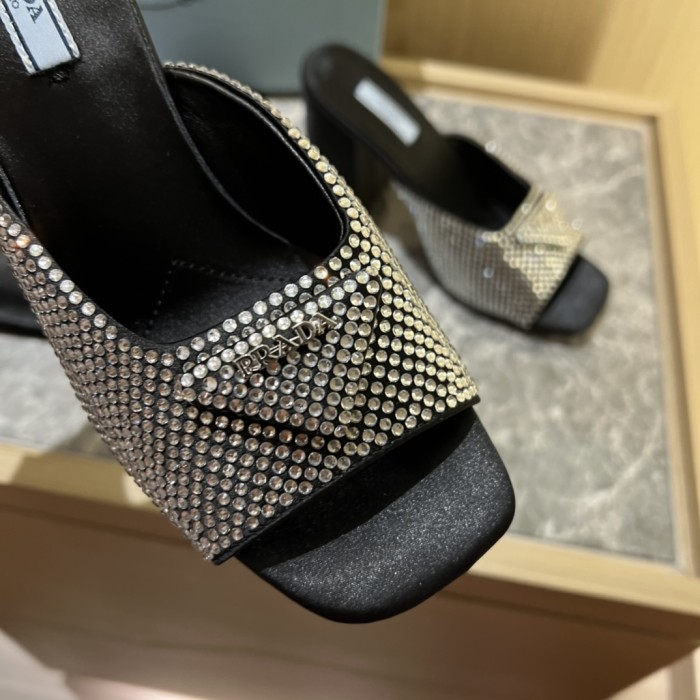 Prada shoes Diamond High heels 9CM sandal 005