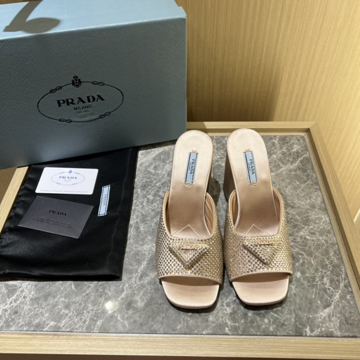 Prada shoes Diamond High heels 9CM sandal 005