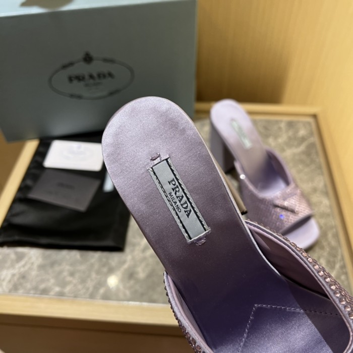 Prada shoes Diamond High heels 9CM sandal 005
