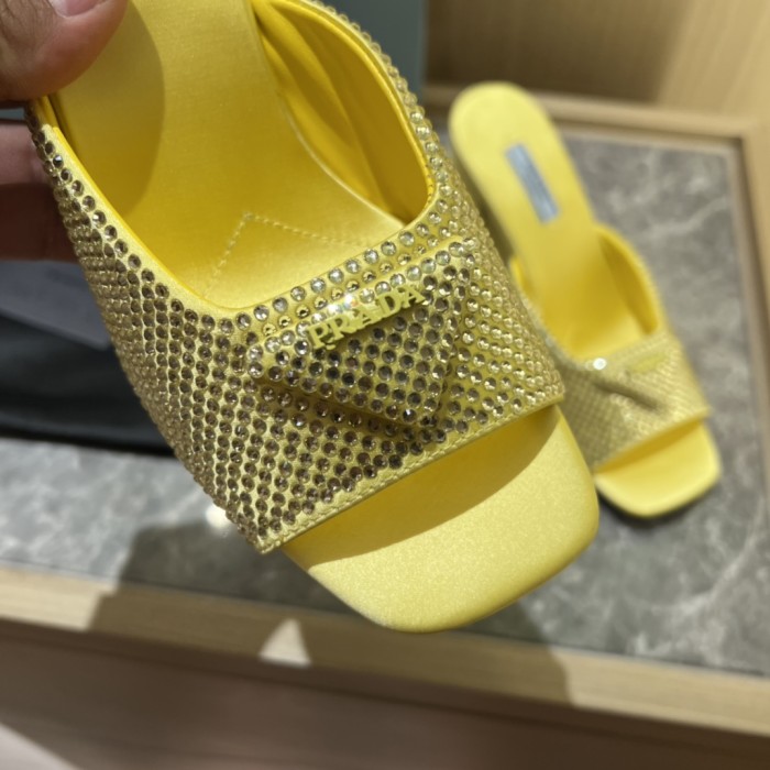 Prada shoes Diamond High heels 9CM sandal 005