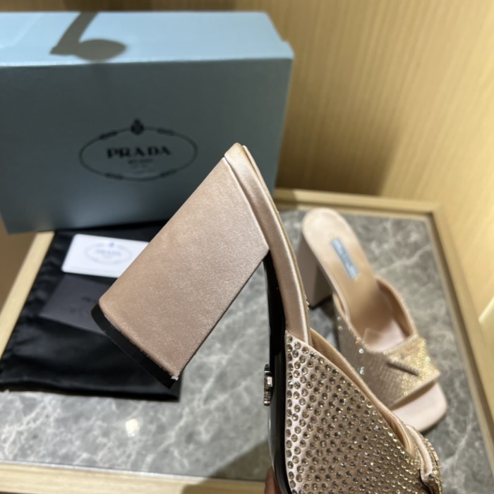 Prada shoes Diamond High heels 9CM sandal 005