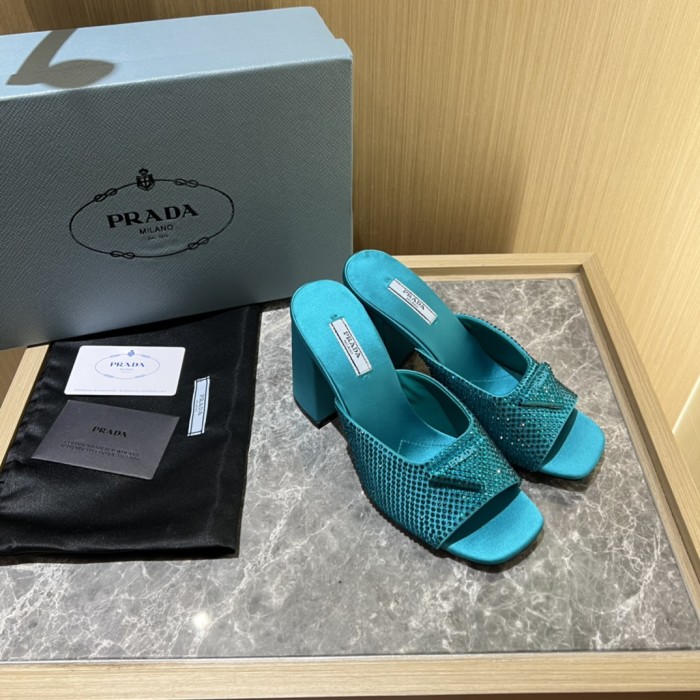 Prada shoes Diamond High heels 9CM sandal 005