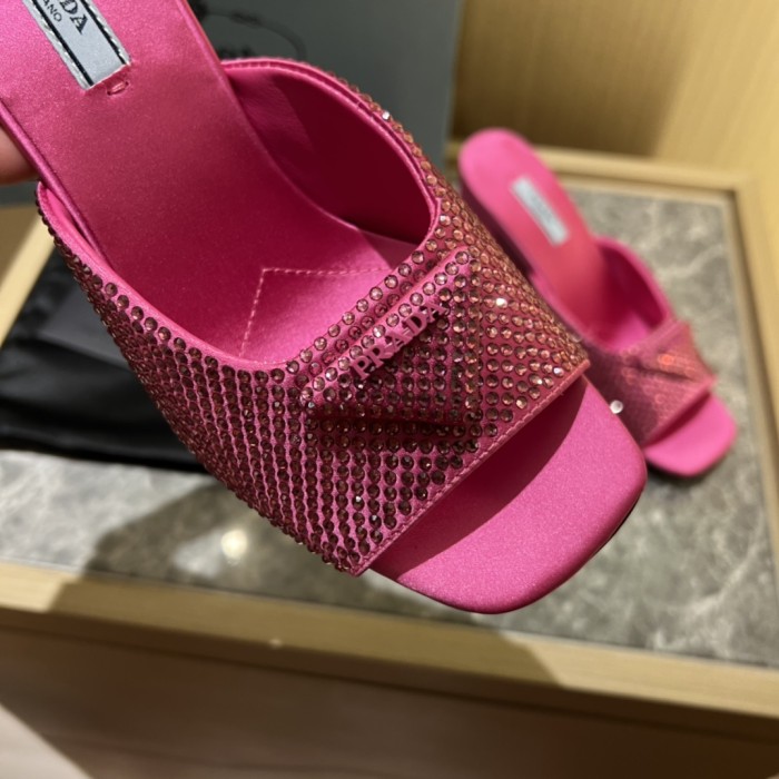 Prada shoes Diamond High heels 9CM sandal 005