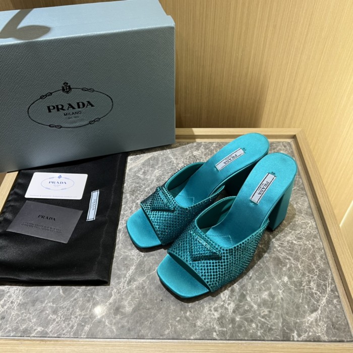 Prada shoes Diamond High heels 9CM sandal 005