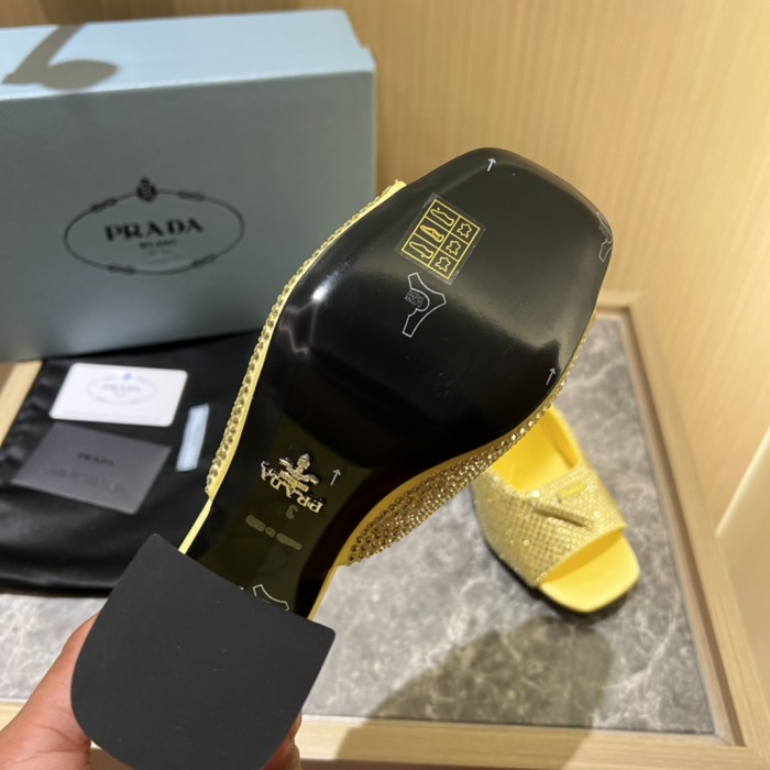 Prada shoes Diamond High heels 9CM sandal 005