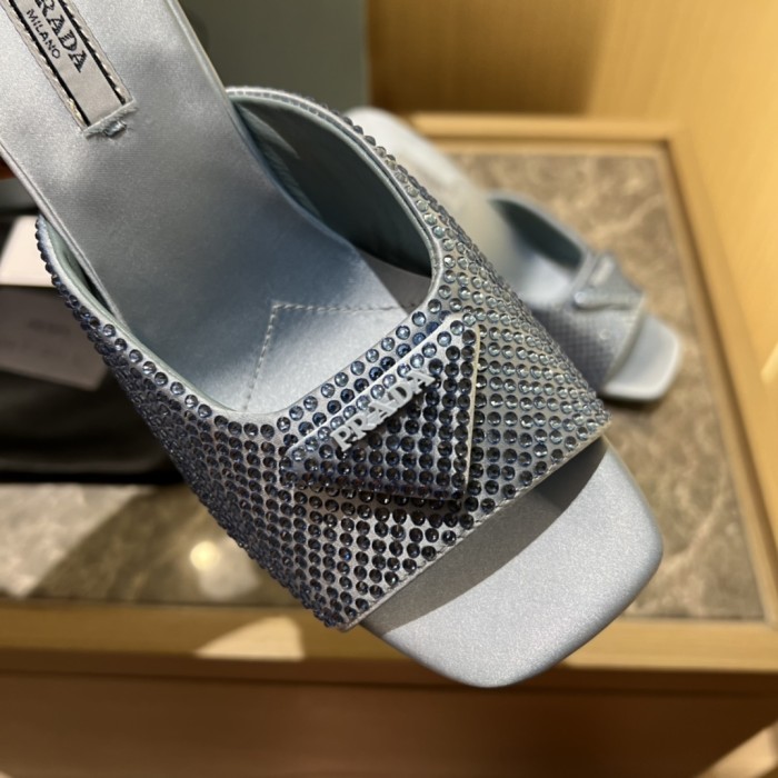 Prada shoes Diamond High heels 9CM sandal 005