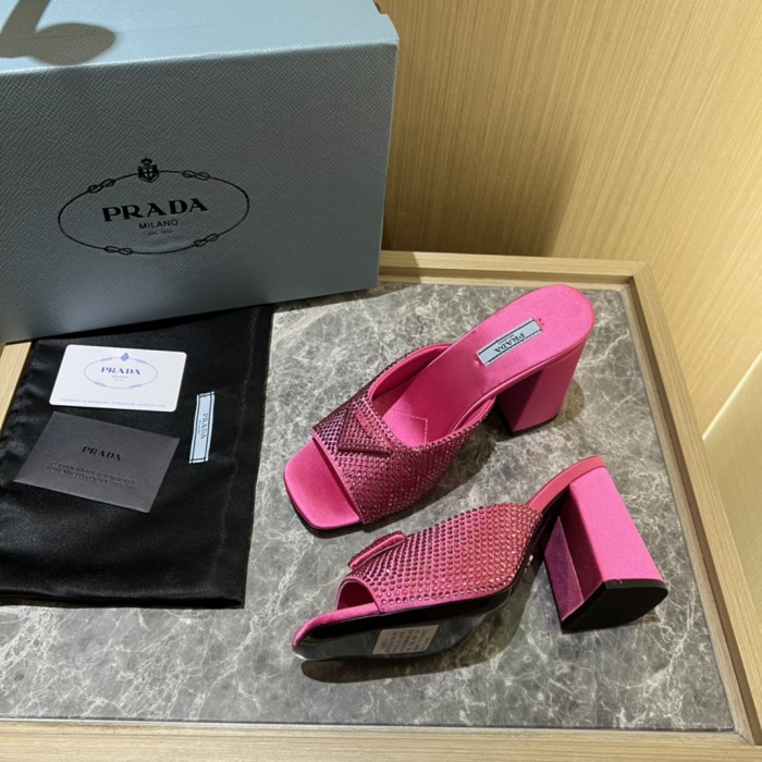 Prada shoes Diamond High heels 9CM sandal 005