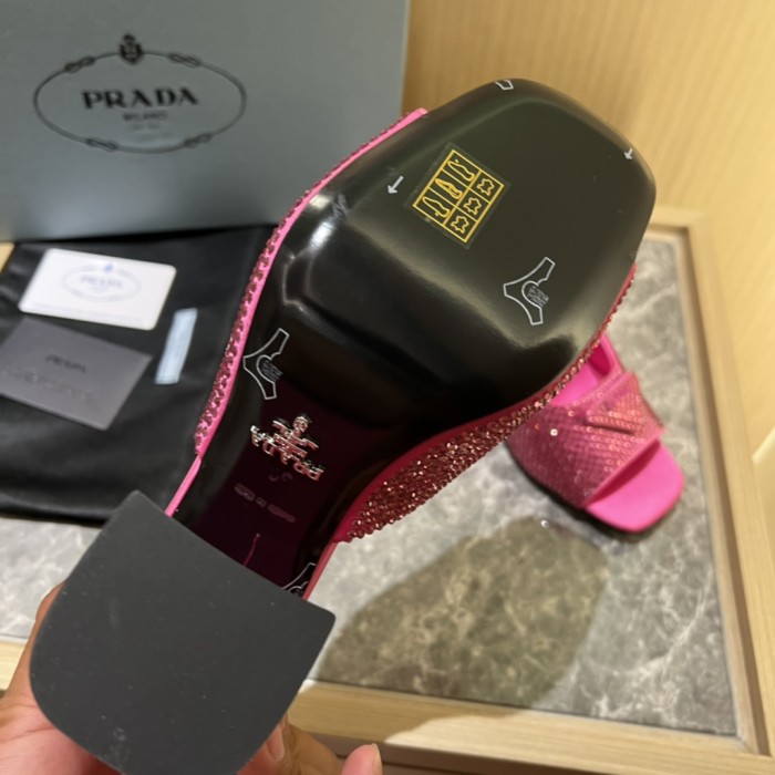 Prada shoes Diamond High heels 9CM sandal 005