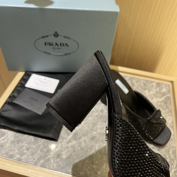Prada shoes Diamond High heels 9CM sandal 005