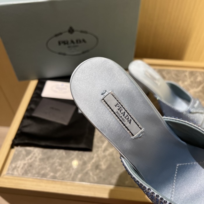 Prada shoes Diamond High heels 9CM sandal 005