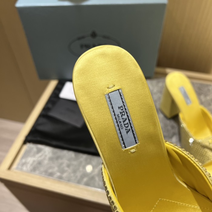 Prada shoes Diamond High heels 9CM sandal 005