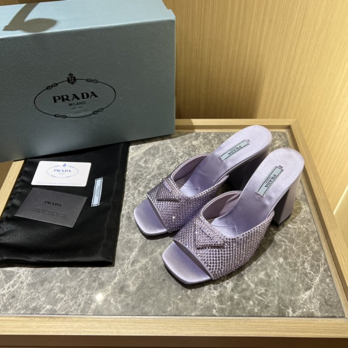 Prada shoes Diamond High heels 9CM sandal 005