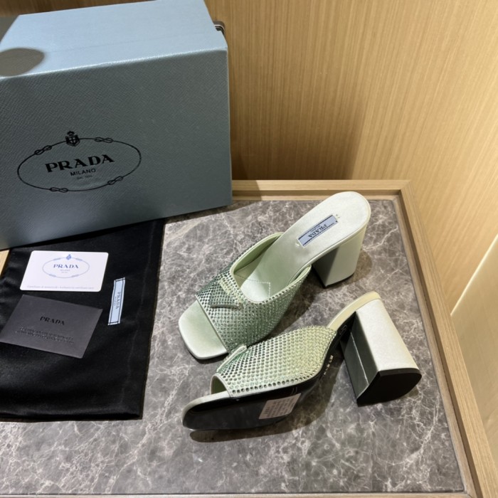 Prada shoes Diamond High heels 9CM sandal 005