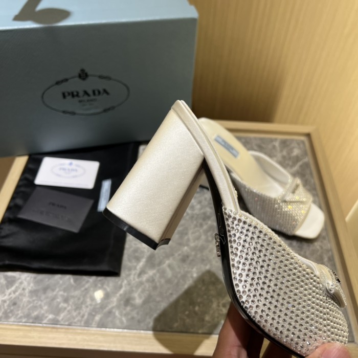 Prada shoes Diamond High heels 9CM sandal 005