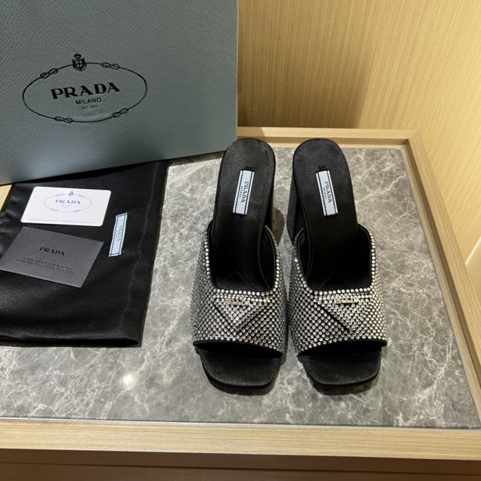 Prada shoes Diamond High heels 9CM sandal 005