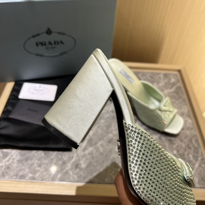 Prada shoes Diamond High heels 9CM sandal 005