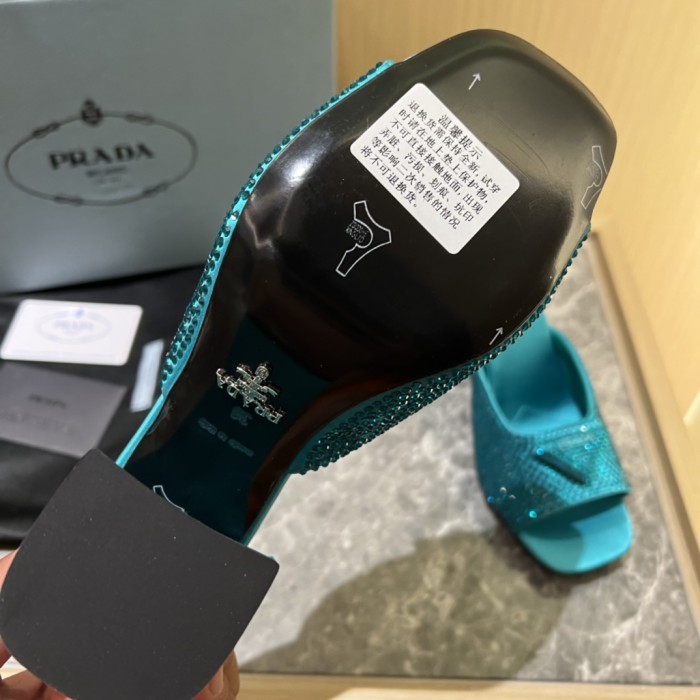 Prada shoes Diamond High heels 9CM sandal 005