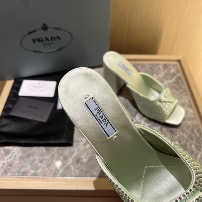 Prada shoes Diamond High heels 9CM sandal 005