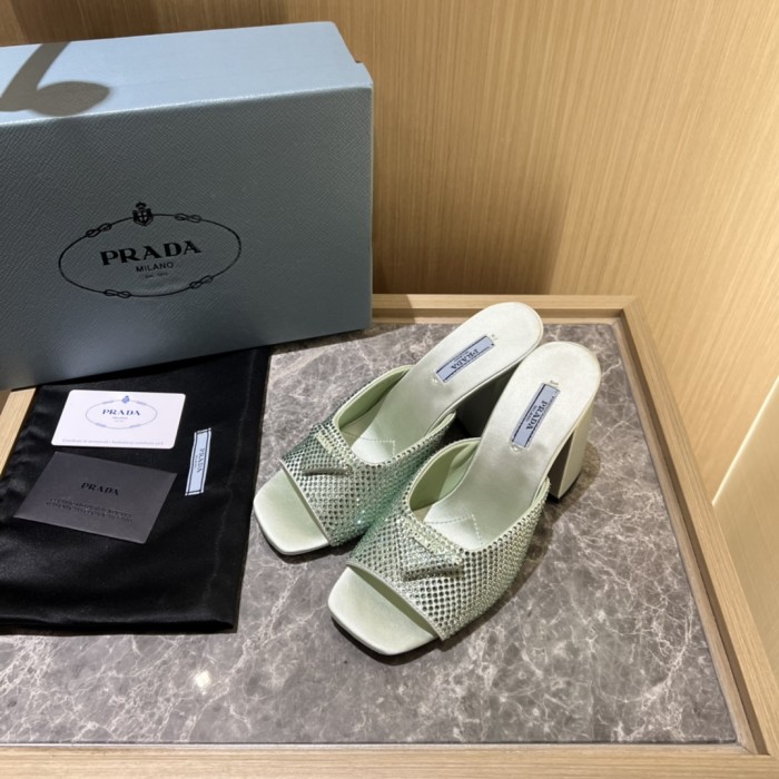 Prada shoes Diamond High heels 9CM sandal 005