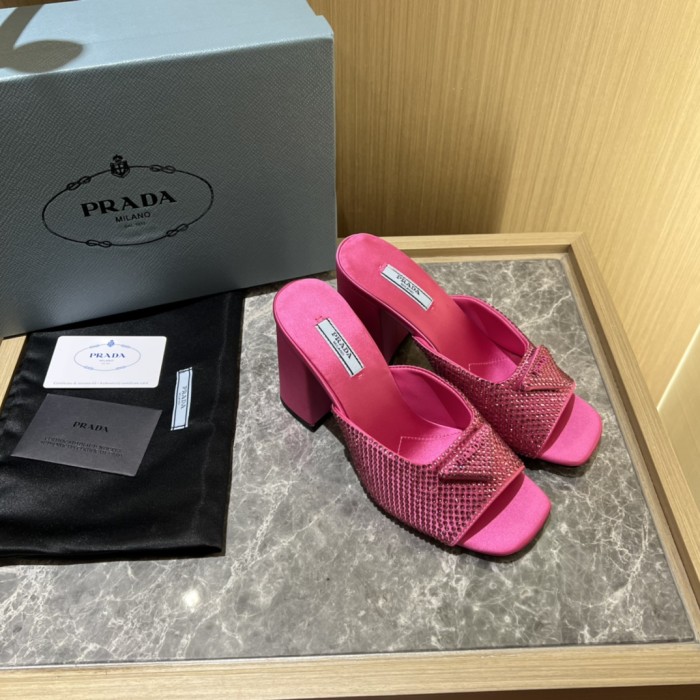 Prada shoes Diamond High heels 9CM sandal 005