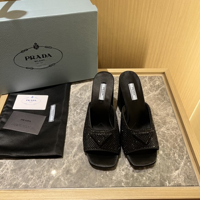 Prada shoes Diamond High heels 9CM sandal 005