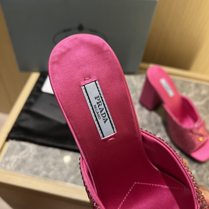 Prada shoes Diamond High heels 9CM sandal 005