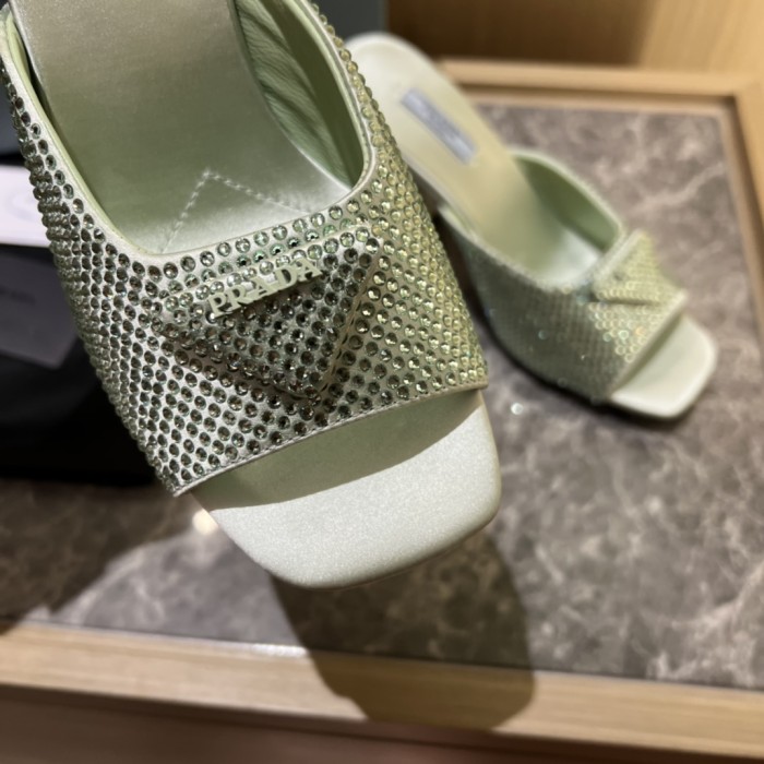 Prada shoes Diamond High heels 9CM sandal 005