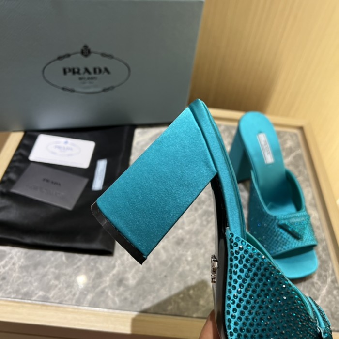 Prada shoes Diamond High heels 9CM sandal 005