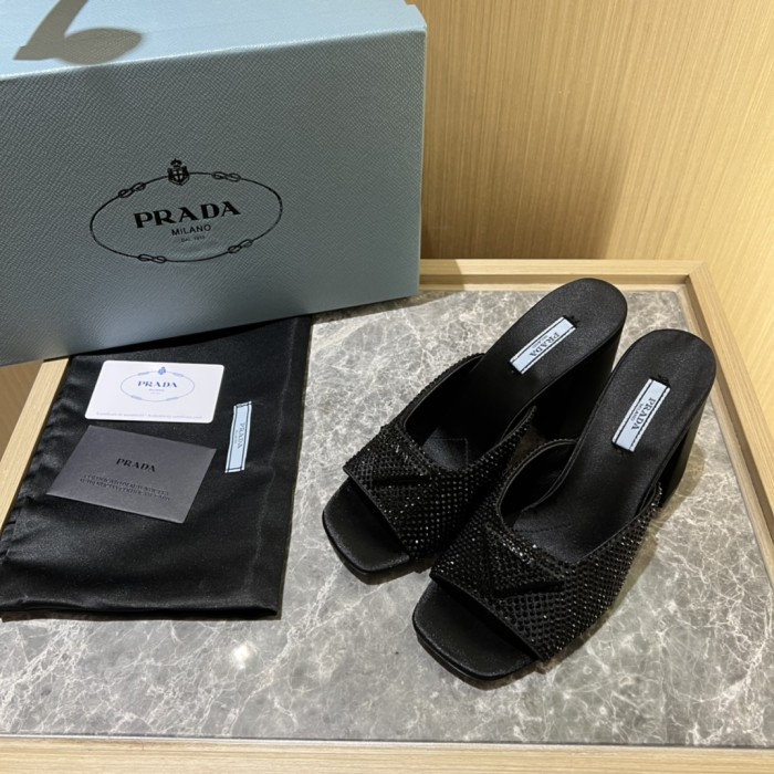 Prada shoes Diamond High heels 9CM sandal 005