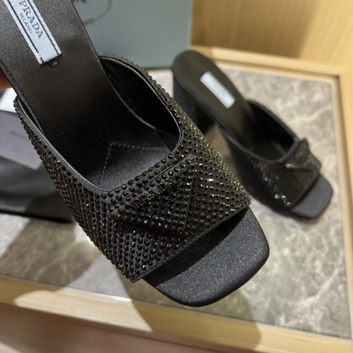 Prada shoes Diamond High heels 9CM sandal 005